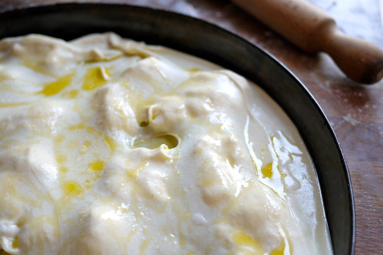 Focaccia con il formaggio