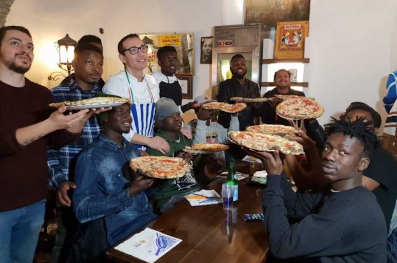 gino morbillo pizza migranti