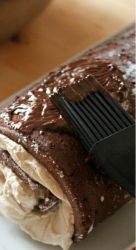 rotolo spatolato con ganache