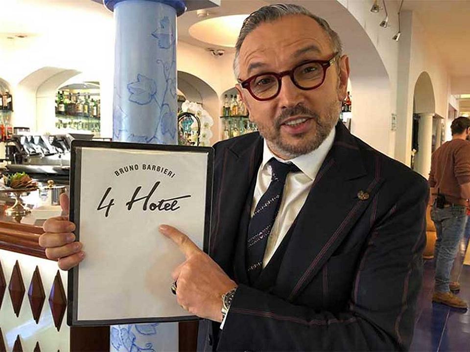 Bruno Barbieri sul set di '4 Hotel': Dopo il topper, la mia