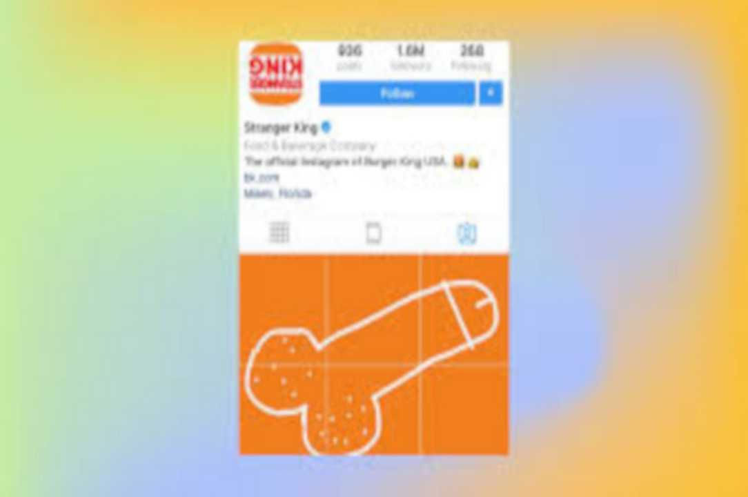 Burger King: la pagina Instagram USA è piena di peni giganti