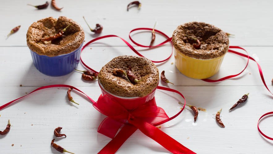 Soufflé cioccolato e peperoncino