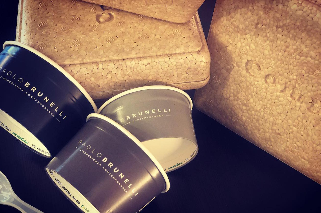 paolo brunelli; coppetta gelato compostabile