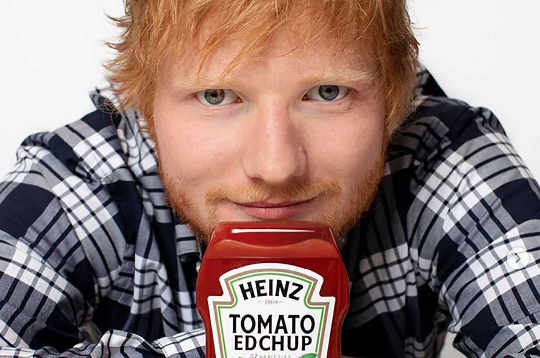 Heinz usa tatuaggio di Ed Sheeran per personalizzare ketchup limited edition