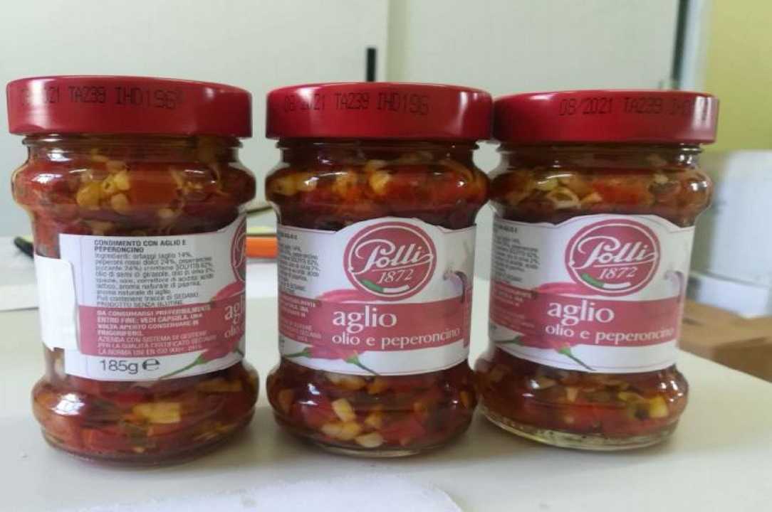 Richiamo: aglio, olio e peperoncino dei Fratelli Polli