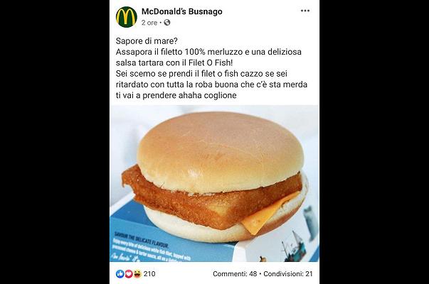 Busnago: guerra social tra fast food?