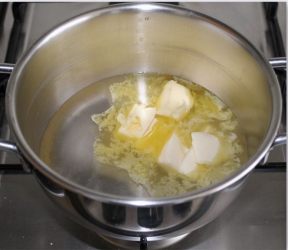 burro sciolto nell'acqua