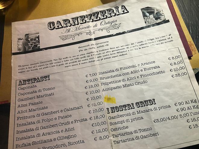 carnezzeria siracusa menu 2