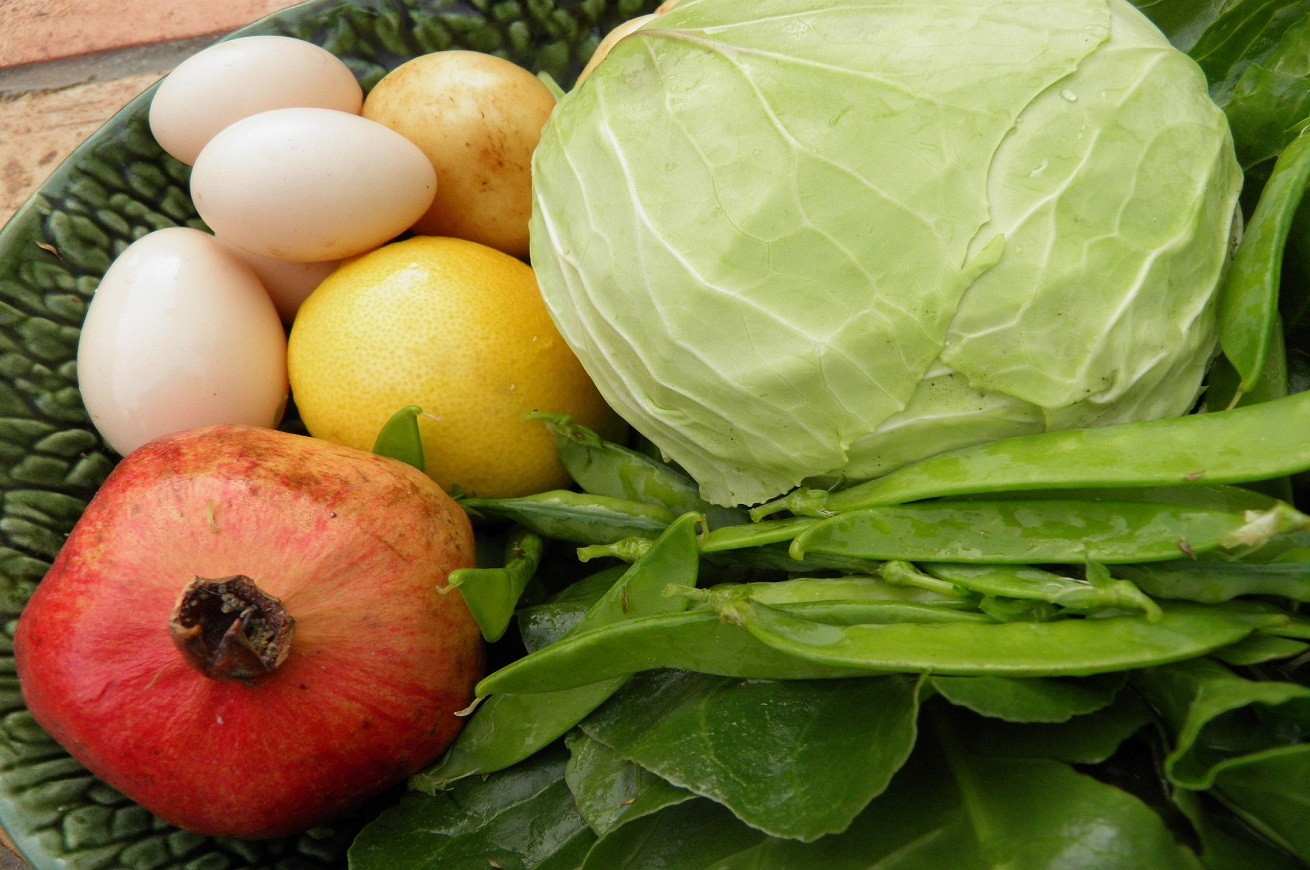 Frutta, verdura e uova