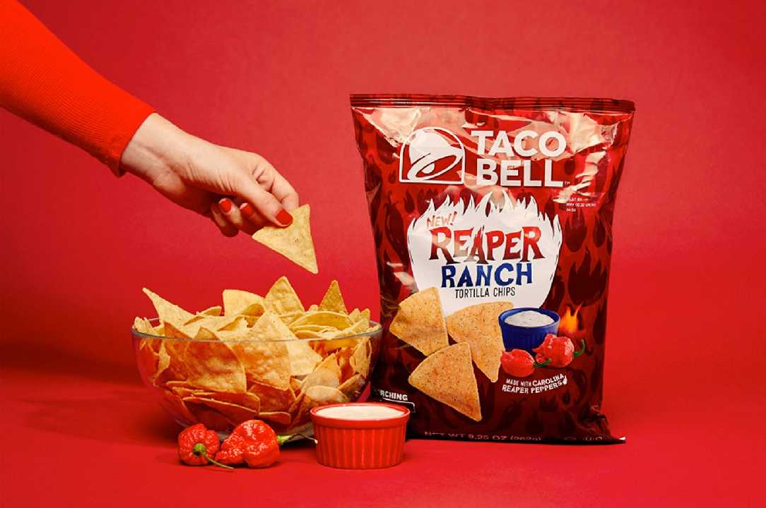 Taco Bell lancia le Reaper Ranch Tortilla Chips con il peperoncino più piccante del mondo