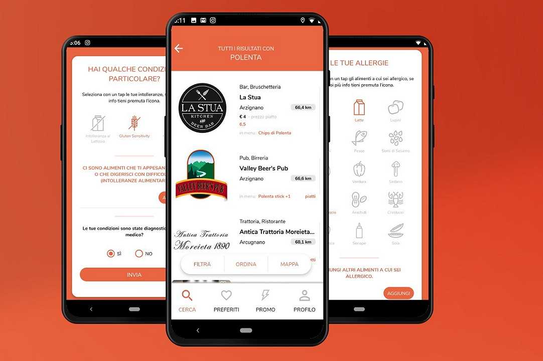 Cibo a domicilio: l’app MyCia mostra solo i piatti compatibili con le esigenze dell’utente