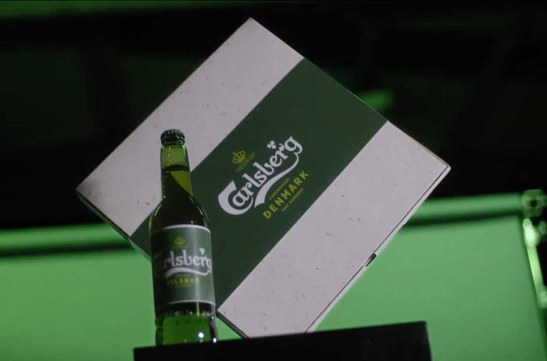 Carlsberg: il cartone di pizza fatto con gli scarti di produzione della birra