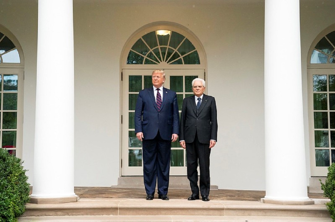 Donald Trump e Sergio Mattarella