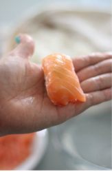 nigiri di salmone formato