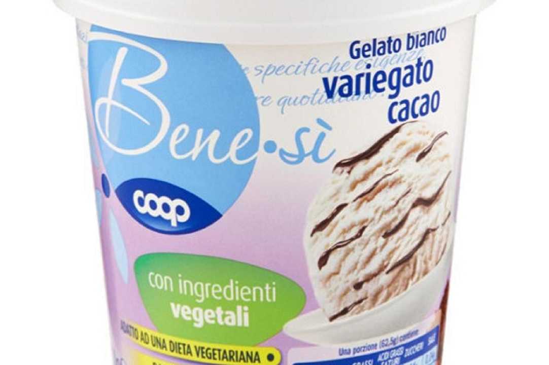 Gelato bianco variegato al cacao Benesì ritirato: contaminazione da proteine del latte