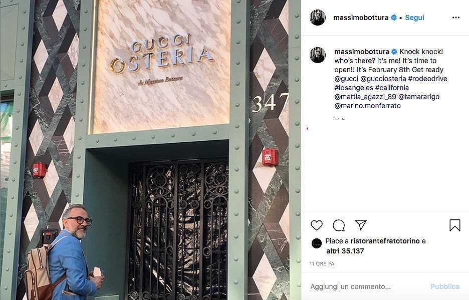 Massimo Bottura apre una Gucci osteria a Los Angeles: tutti i dettagli del progetto