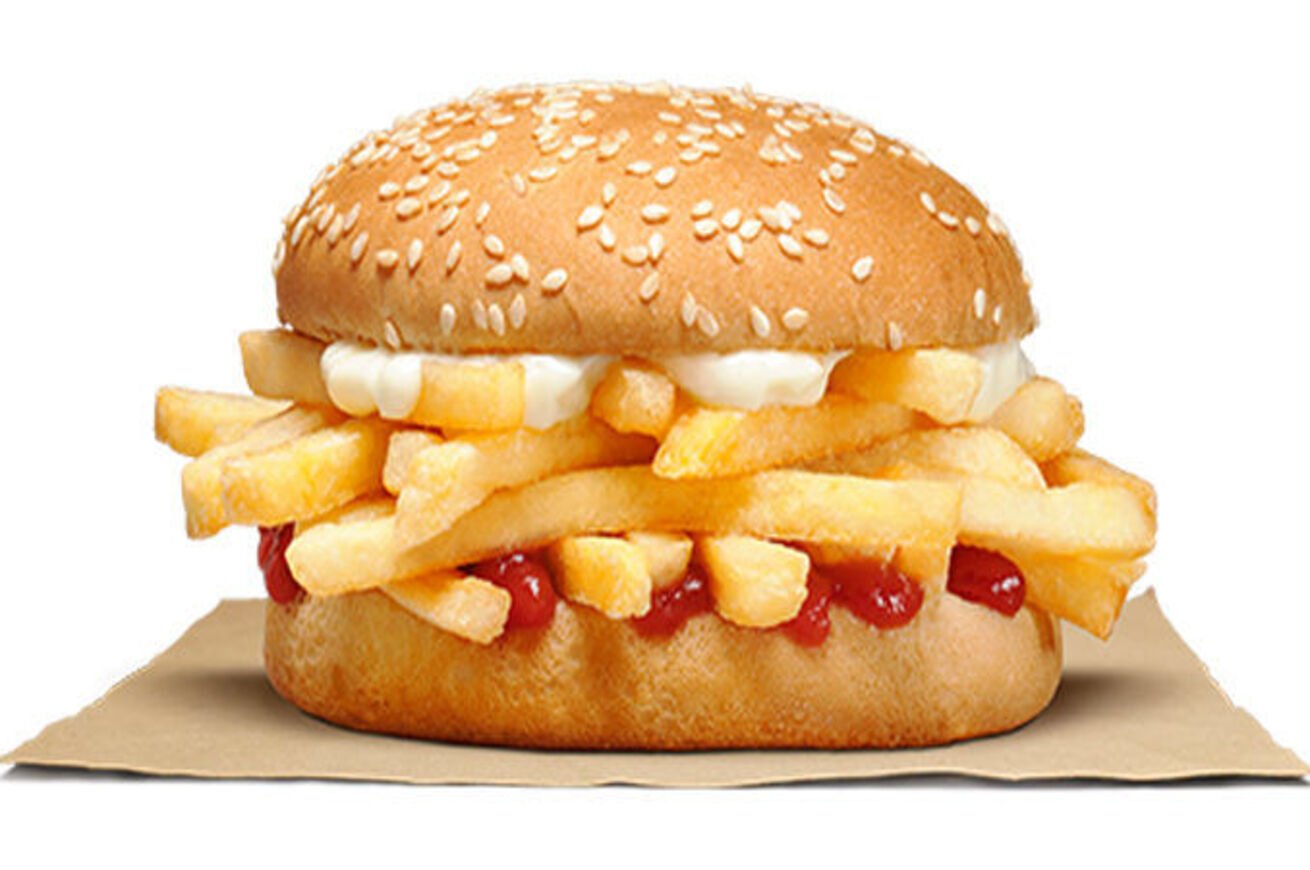 Burger King sta testando un panino ripieno solo di patatine fritte