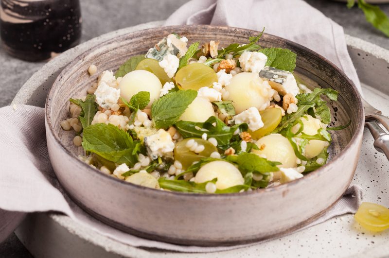 bulgur con mozzarella e basilico