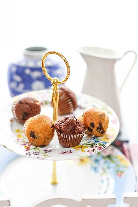 Mini muffin con gocce di cioccolato