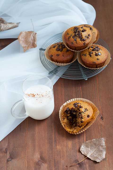 Muffin zucca e cioccolato