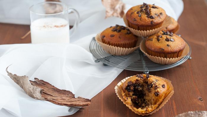 Muffin zucca e cioccolato