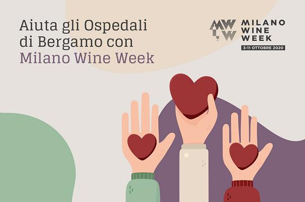 Milano Wine Week: raccolta fondi per gli ospedali di Bergamo