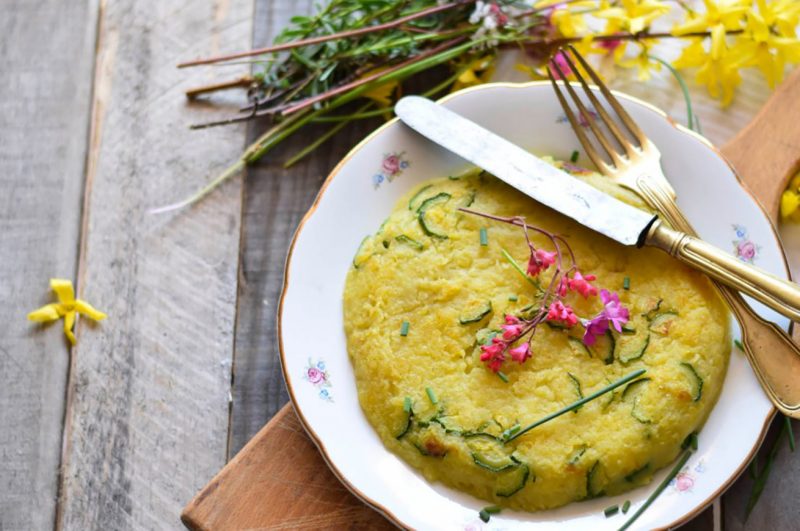 frittata con patate e zucchine