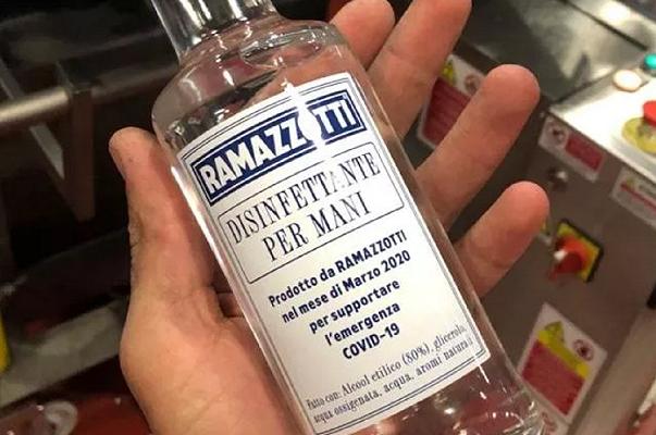 Amaro Ramazzotti ora imbottiglia disinfettante mani contro il Covid-19