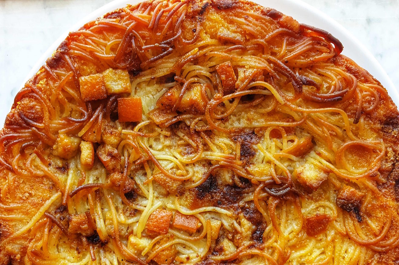 Pastiera "capellini d'angelo" (con la pasta)