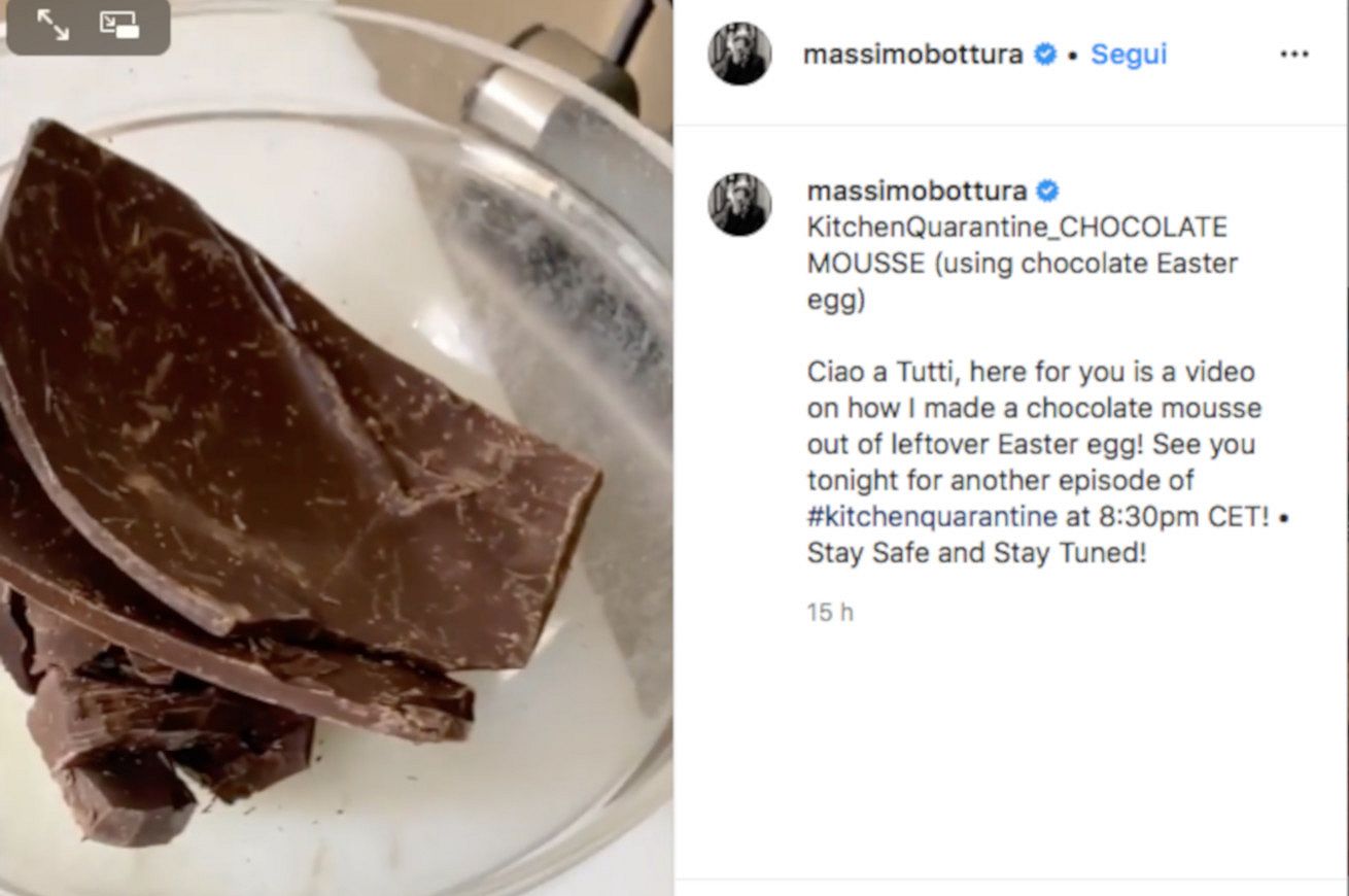 massimo bottura mousse cioccolato