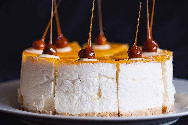 cheesecake all'arancia