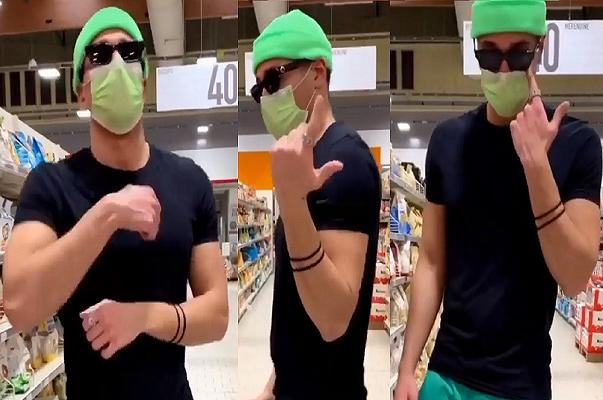 Supermercati: il balletto di Gianmarco Onestini fra gli scaffali fa infuriare il web