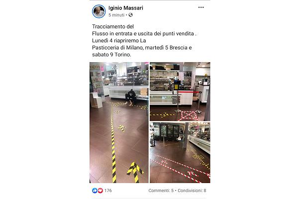 Iginio Massari si prepara a riaprire i suoi locali con il tracciamento del flusso