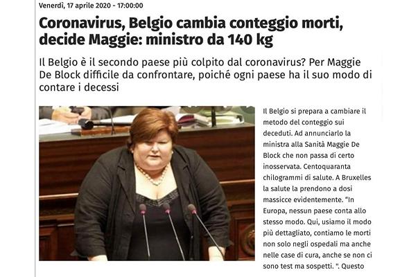 Body shaming: Maggie De Block diventa il “ministro da 140 kg” per una testata italiana