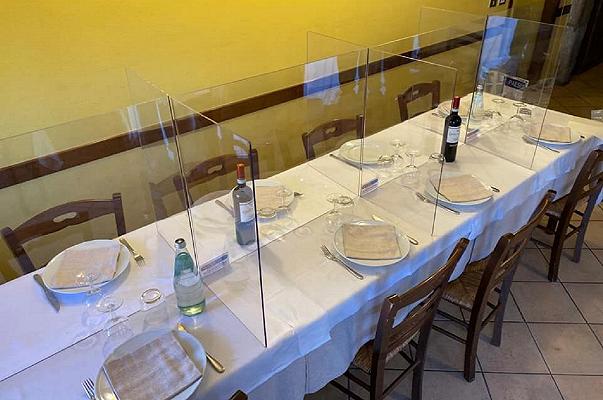 Ristoranti: il plexiglass che divide i clienti ai tavoli sarà realtà?