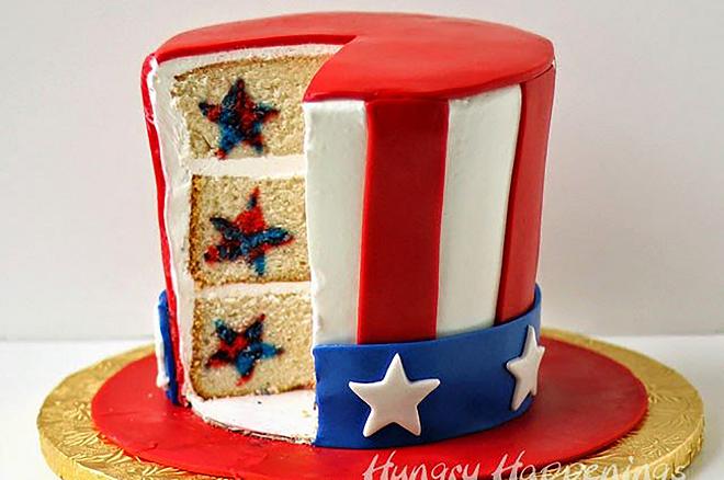 surprise cake patriottica