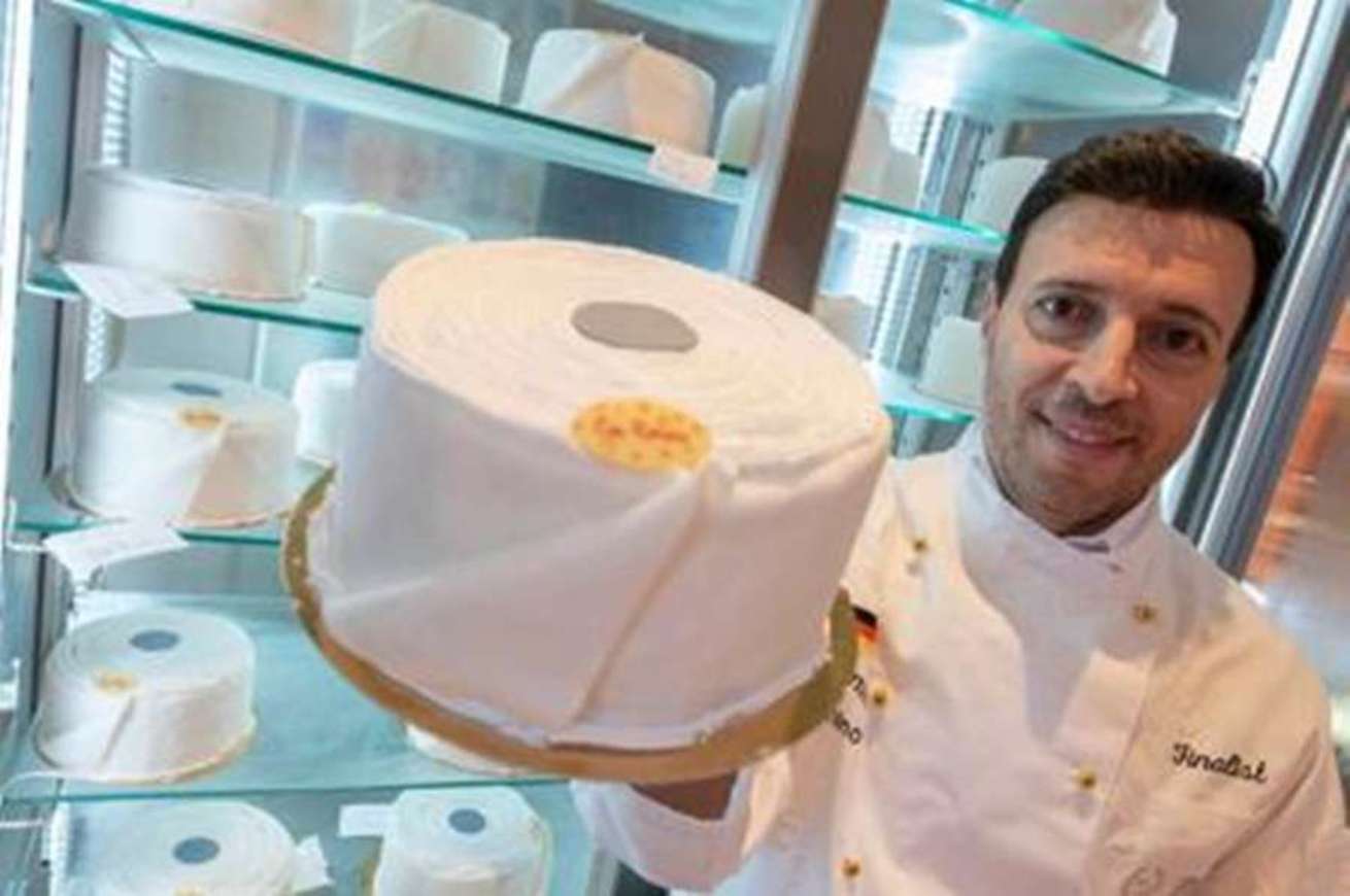 Carta igienica di pasticceria: la torta di Pino Cimino è un successo in Germania
