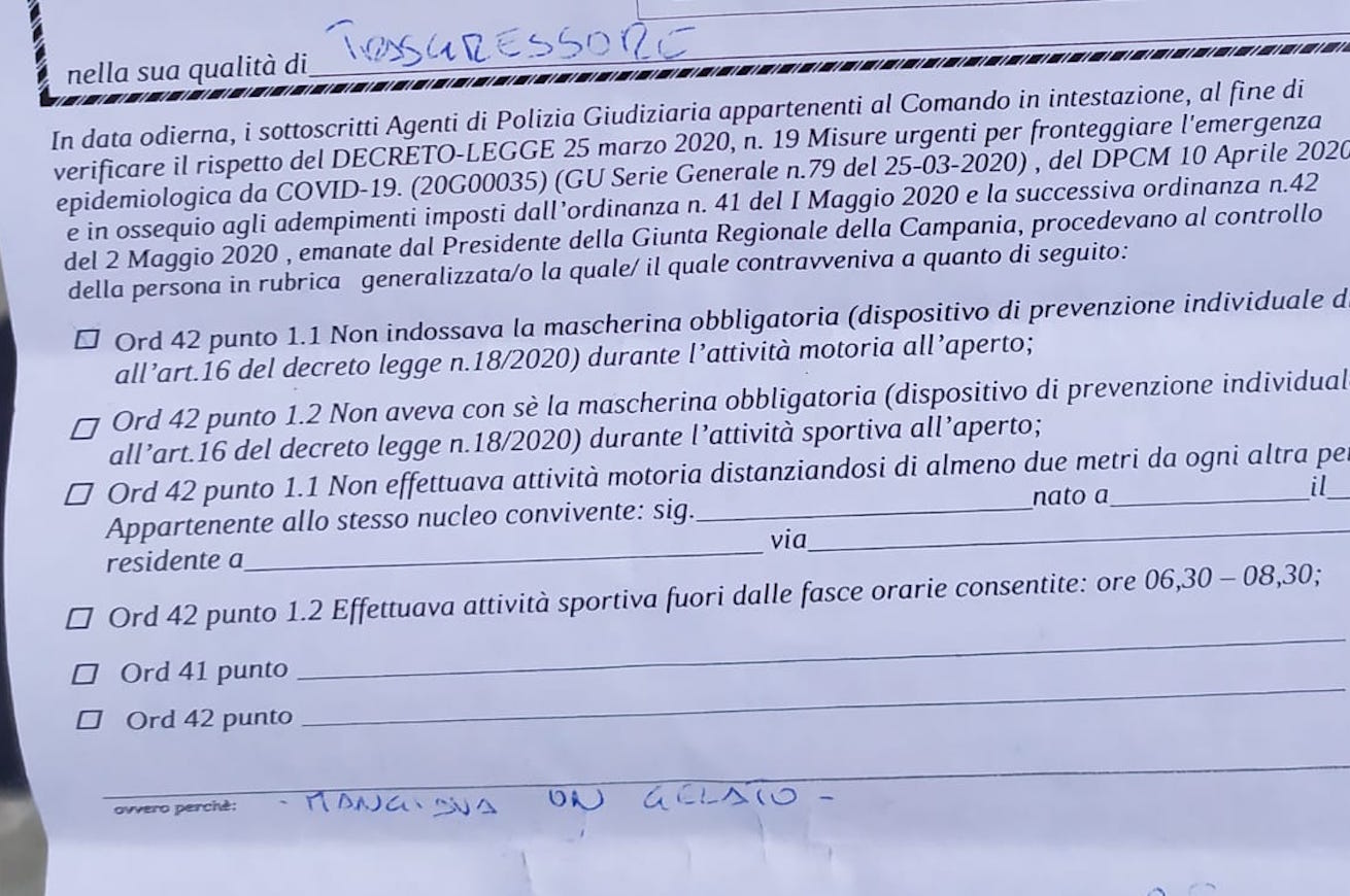 Sapri; multa per il gelato