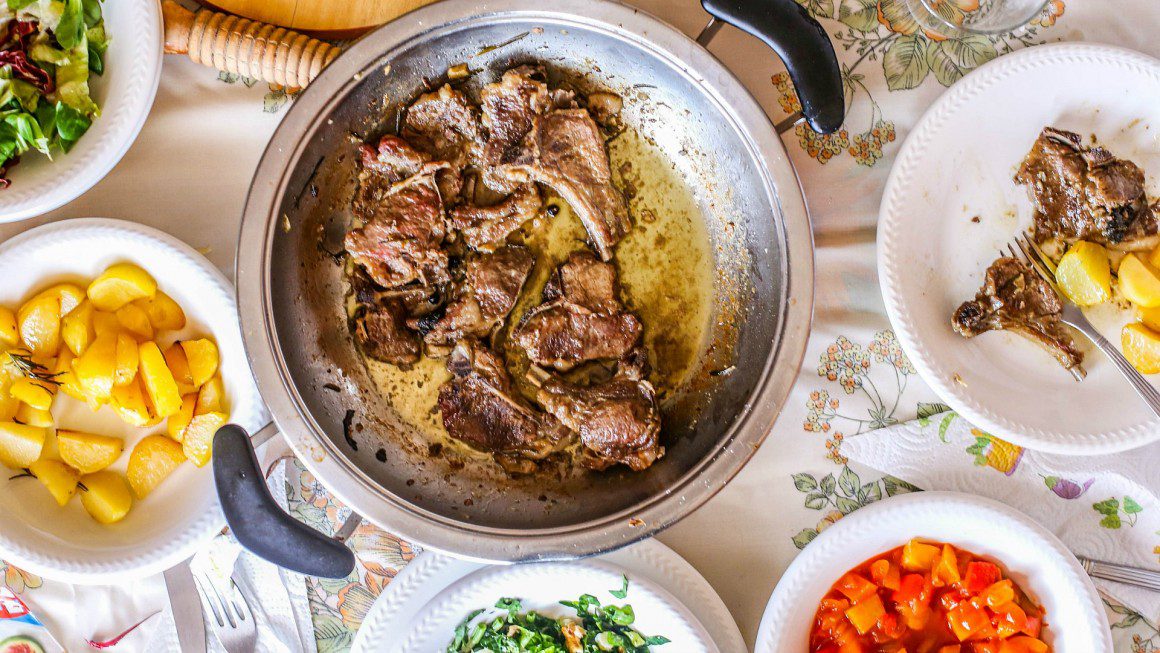 Agnello arrosto con erbe aromatiche