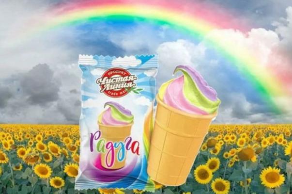 Gelato arcobaleno viene accusato in Russia di fare propaganda gay