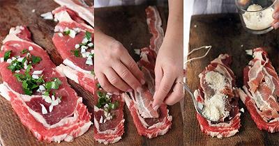 Preparate gli involtini aperti
