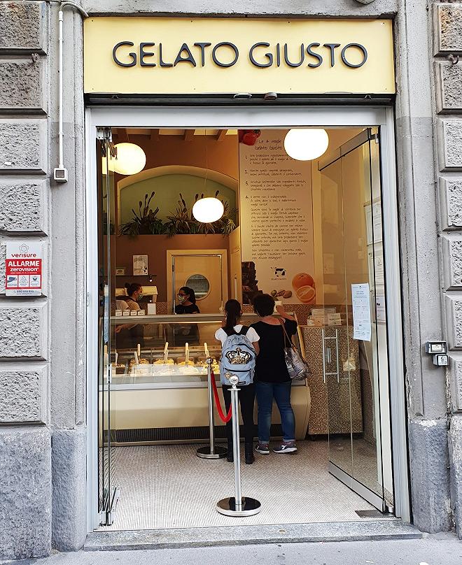 Gelato Giusto; gelaterie artigianali Milano