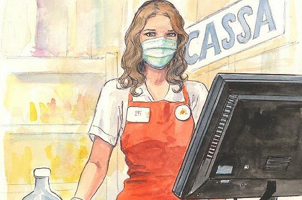 Milo Manara: la cassiera (ma non solo) fra le eroine del Coronavirus