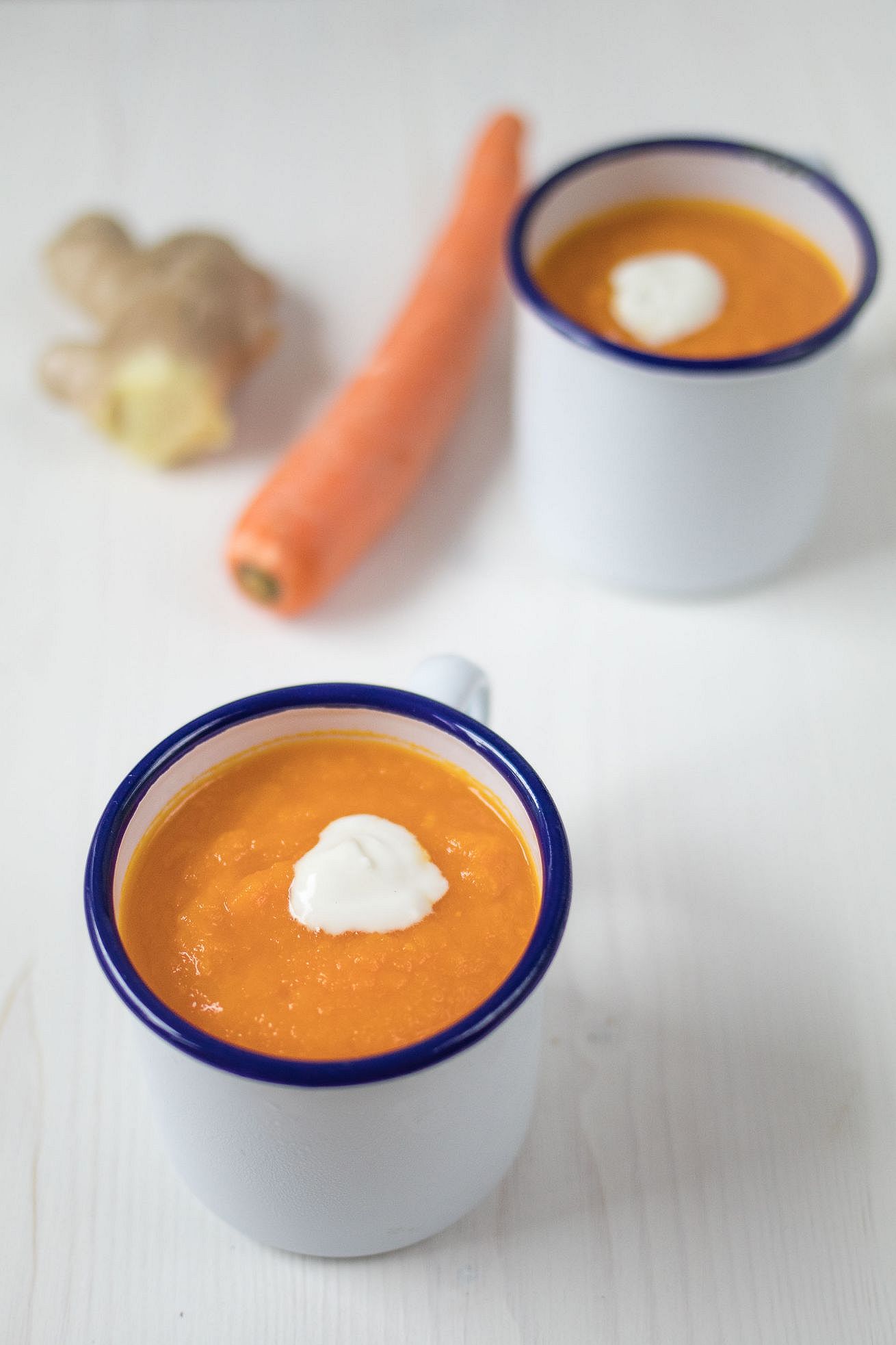 vellutata fredda di carote e zenzero ricetta
