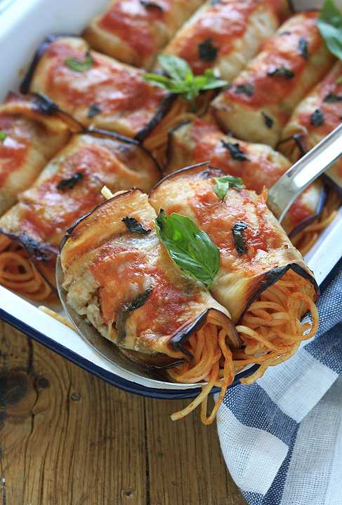 Involtini di melanzane alla siciliana