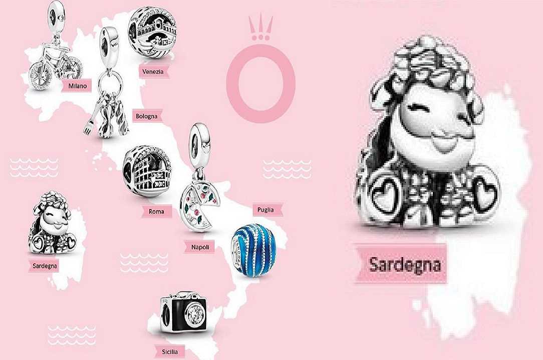 Pandora: nella nuova collezione dedicata all’Italia la Sardegna è rappresentata da una pecora