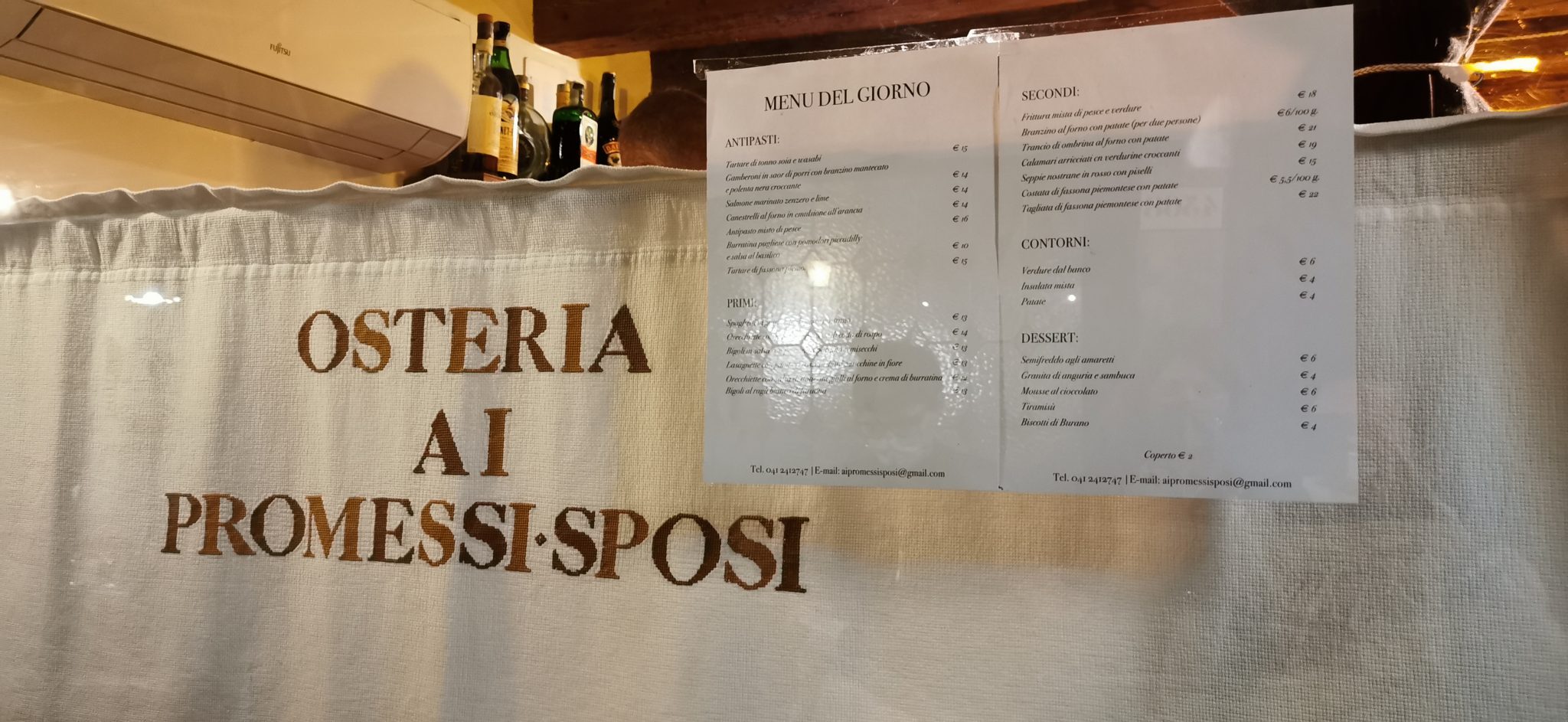 Osteria La Bottega ai Promessi Sposi, Venezia: recensione