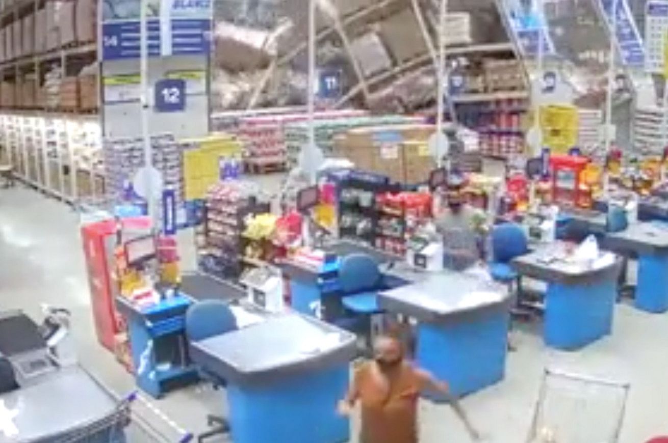 crollo supermercato brasile