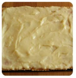 strato di crema diplomtica sui crackers