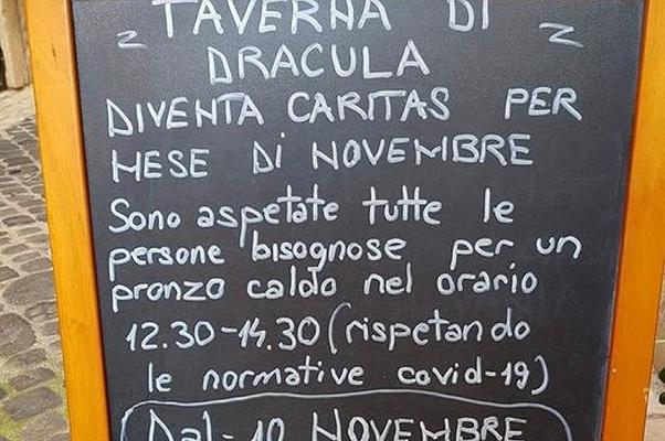 Tivoli: il ristorante “diventa Caritas” per tutto novembre